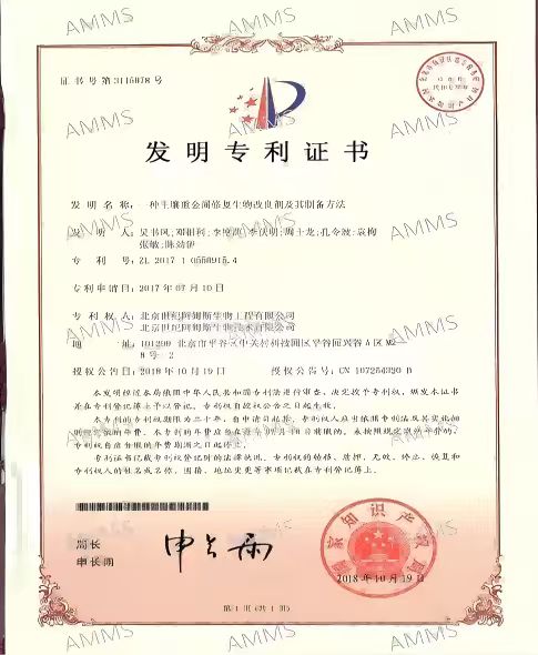 Patent certificate